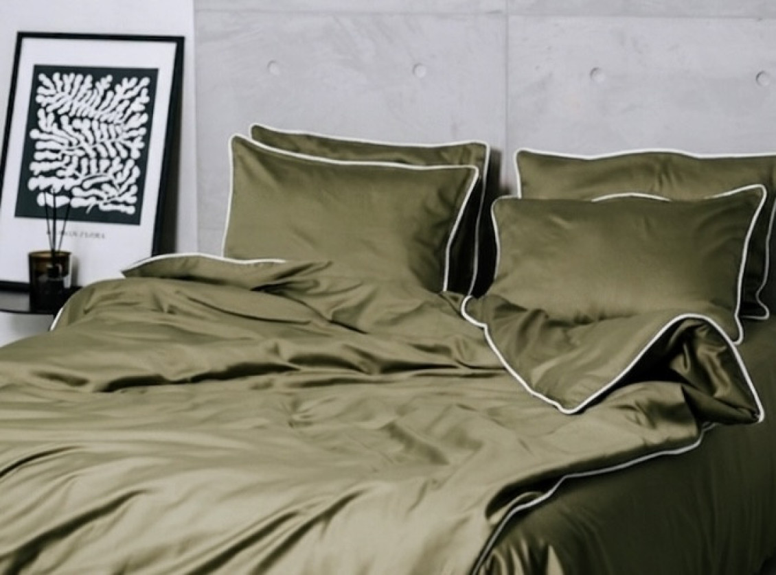 Khaki with white trim №6
