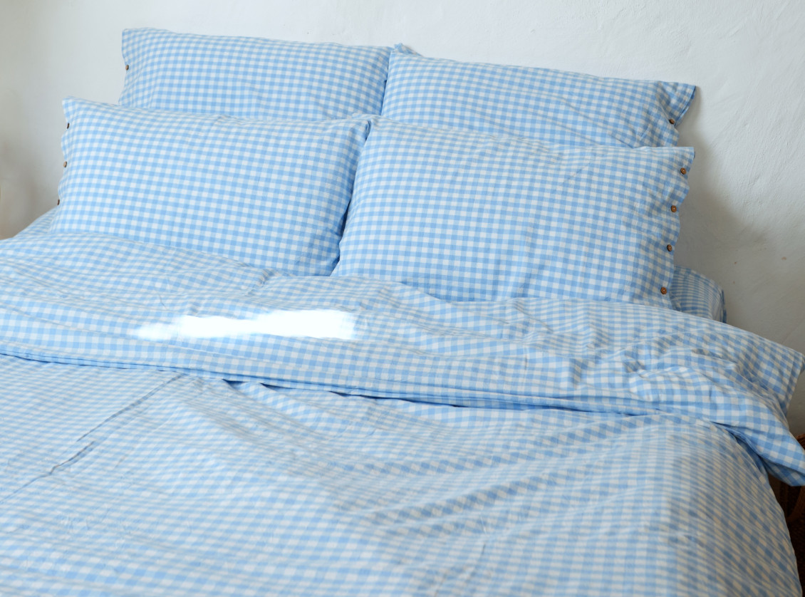 Light blue gingham №3