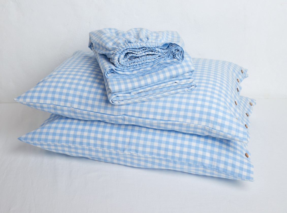 Light blue gingham №6