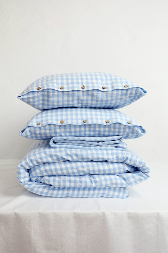 Light blue gingham №1