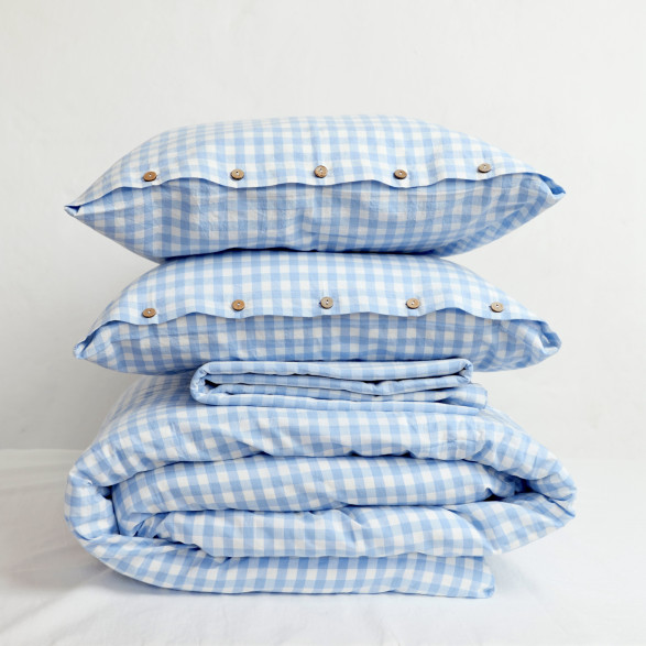 Light blue gingham