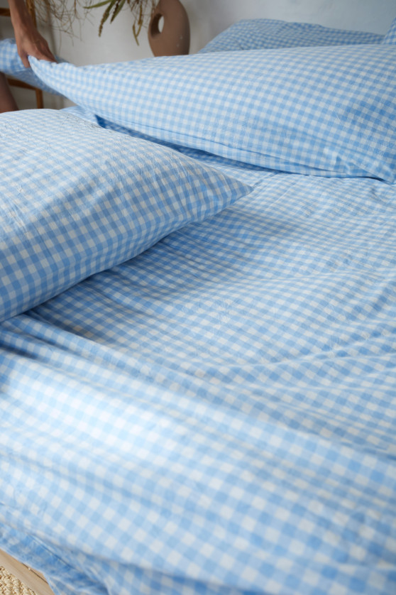 Light blue gingham №7