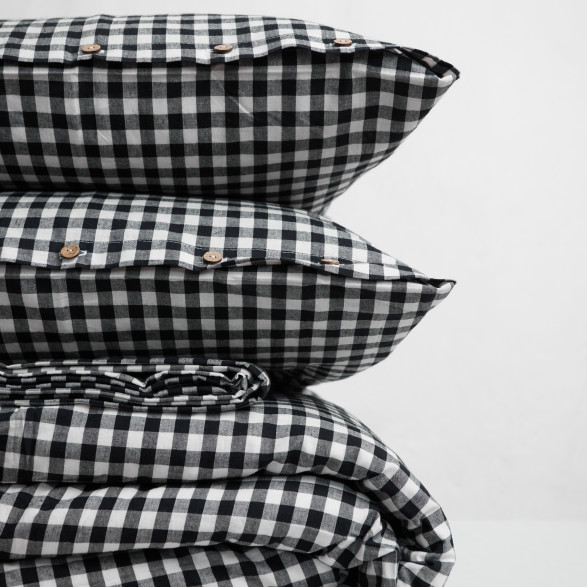 Black gingham