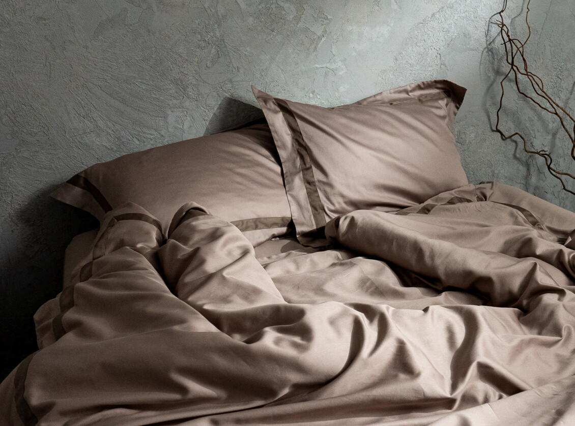 Taupe with Cocoa wide trim №4