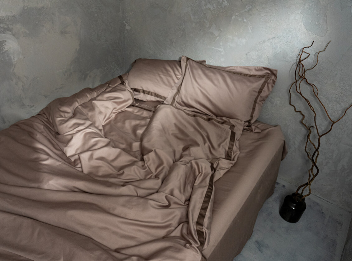 Taupe with Cocoa wide trim №3