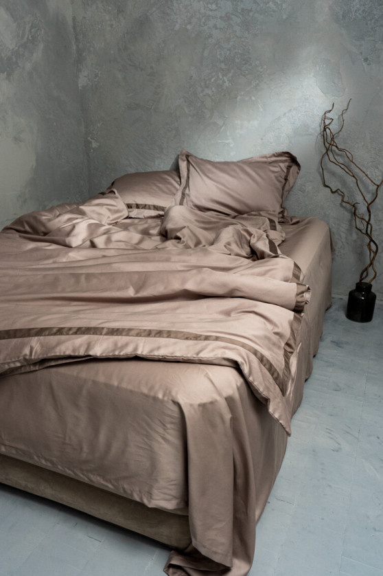 Taupe with Cocoa wide trim №2