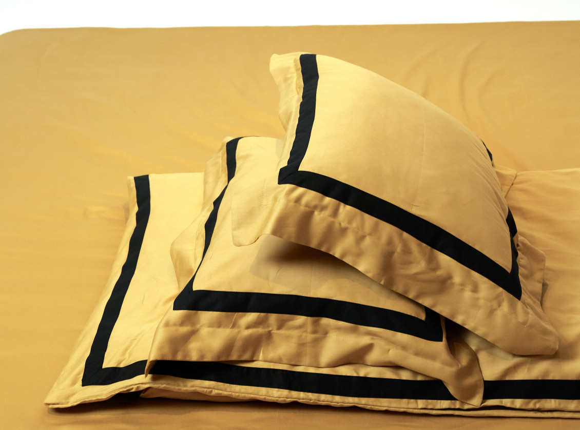 Dark gold with black wide trim №3
