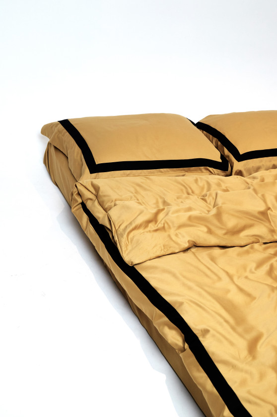 Dark gold with black wide trim №1