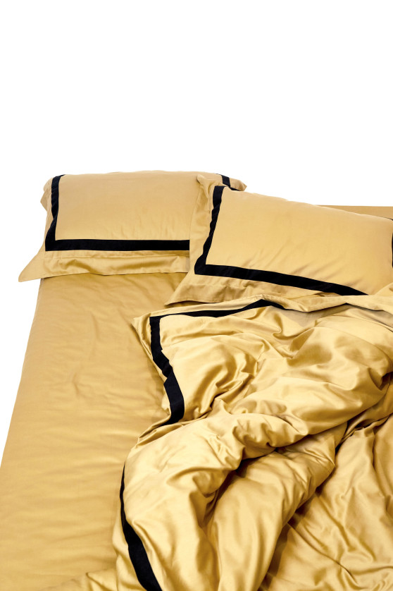 Dark gold with black wide trim №5