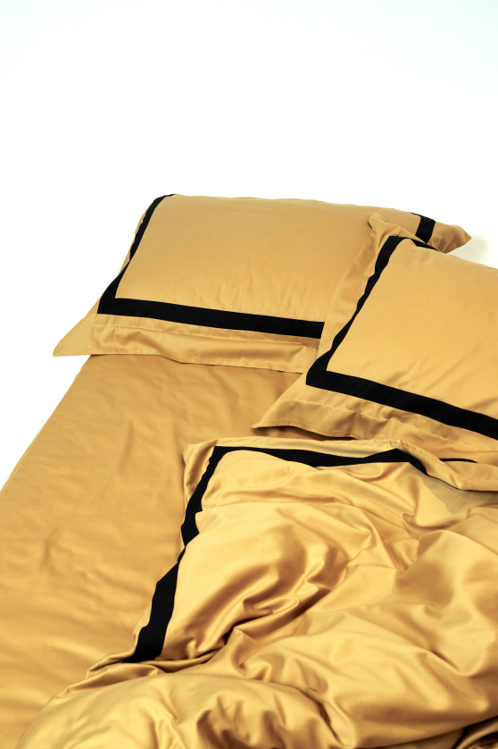 Dark gold with black wide trim №2