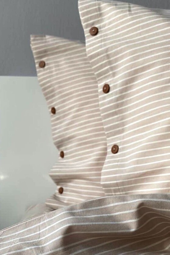 Beige with white stripes №2