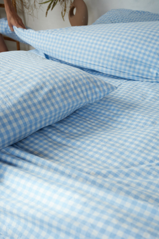 Light blue gingham №3